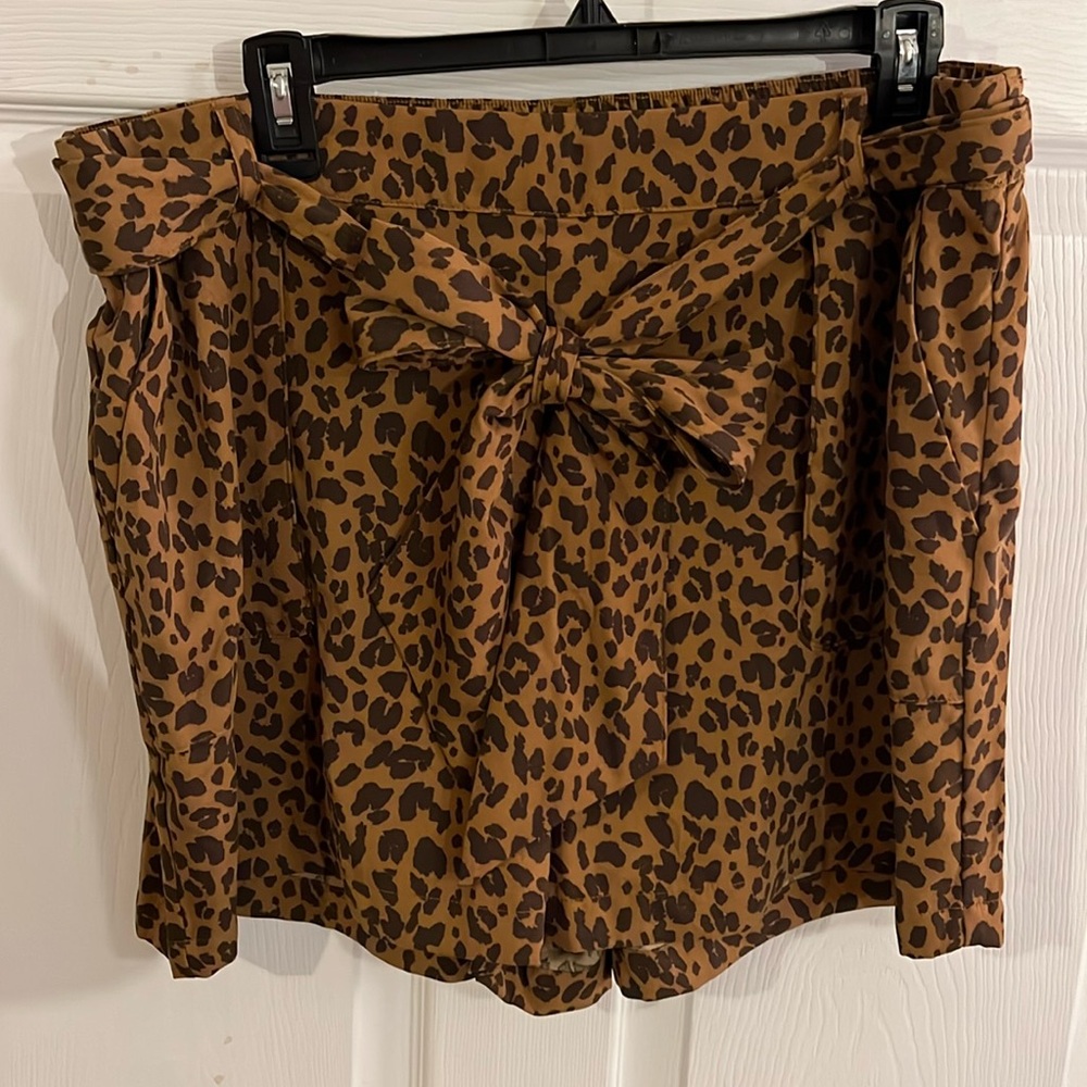 Leopard Tie Shorts